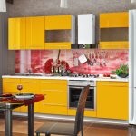 Culoarea de lămâie în bucătăria interioară de lamaie, idei de design foto, combinație cu alte culori
