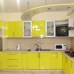 Culoarea de lămâie în bucătăria interioară de lamaie, idei de design foto, combinație cu alte culori