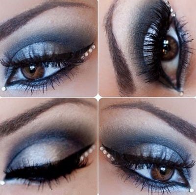 Fard de ochi cu pietre foto, make-up pentru ochi