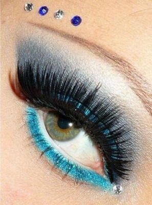 Fard de ochi cu pietre foto, make-up pentru ochi