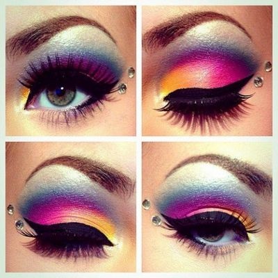 Fard de ochi cu pietre foto, make-up pentru ochi