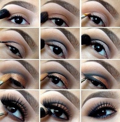 Fard de ochi cu pietre foto, make-up pentru ochi