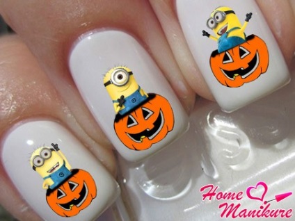 Manichiura de Halloween Nail Art în ajunul Zilei tuturor Sfinților