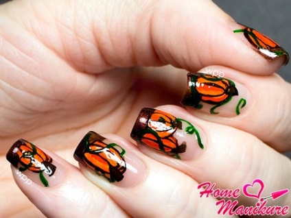 Manichiura de Halloween Nail Art în ajunul Zilei tuturor Sfinților