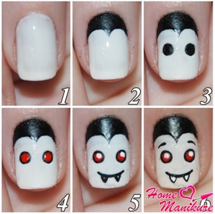 Manichiura de Halloween Nail Art în ajunul Zilei tuturor Sfinților