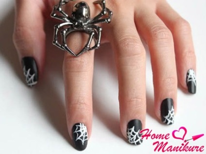 Manichiura de Halloween Nail Art în ajunul Zilei tuturor Sfinților