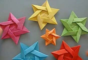 Jucarii modulare origami de Craciun