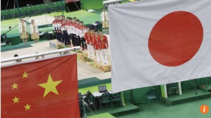 Az olimpiai játékok Rio vedd rossz zászló kína