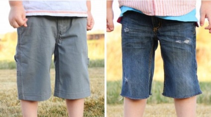 Noua viață a pantalonilor vechi cum să coase șorturi pentru un băiat