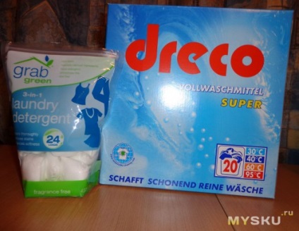 Detergenți originali din detergent, detergent de rufe 3-în-1, fără parfum, 24 de încărcături