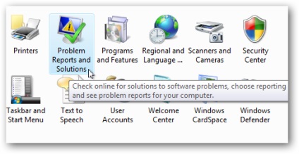 Dezactivarea raportului de eroare în Windows 7, XP, Vista