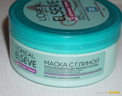 Feedback despre masca l - oreal paris in alta parte cu lut - 3 argile valoroase - pentru par, gras la radacinile o