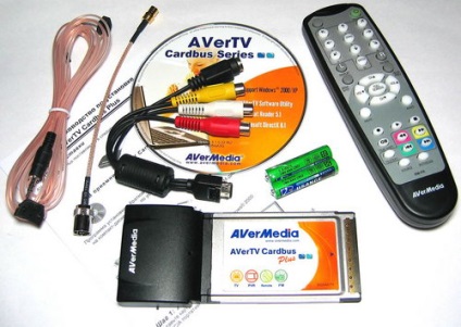 Pcmcia tuner TV avertv cardbus plus