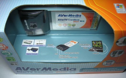 Pcmcia tuner TV avertv cardbus plus