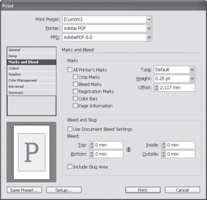 Imprimarea documentelor - adobe indesign cs3