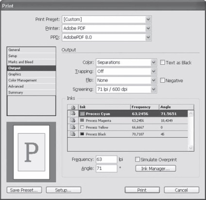 Imprimarea documentelor - adobe indesign cs3