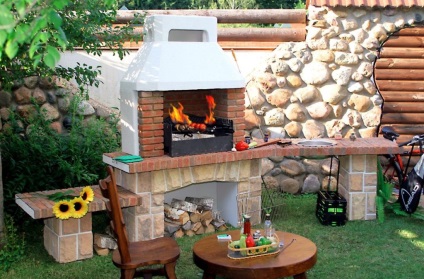 BBQ cuptor cu mâinile - cum să construiască un cuptor gratar cu propriile mâini, fotografii și clipuri video, 