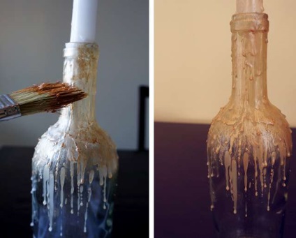 Gyertyatartó egy üveg borból saját kezével - hogyan készíts gyertyákat és gyertyatartókat több száz mesternek