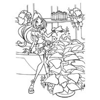 Colorarea Winx Flora