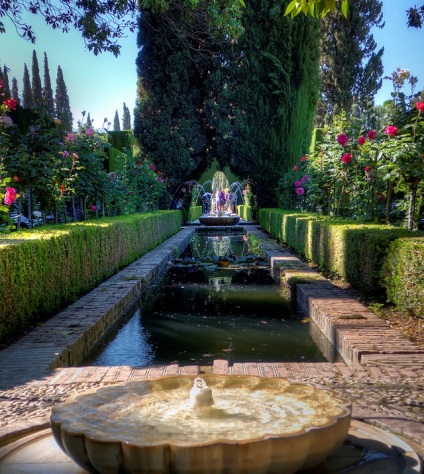 Generalife kertek Granada, Spanyolország (30 fotó)