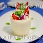 Uborka saláta paradicsomszósz „vezetője”