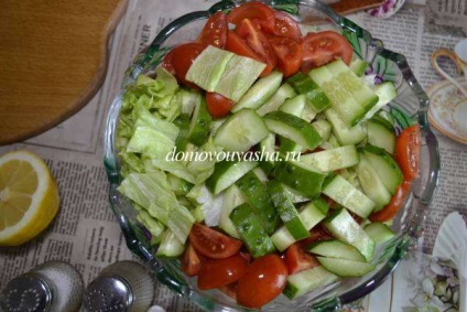 Salata cu aisberg - retete cu pui, rosii de cires, castravete, cunostinte populare de la kravchenko