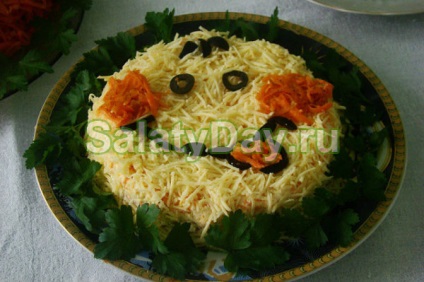Salată cu pui și ciuperci - o decorare masă hrănitoare! Rețetă cu fotografii și videoclipuri