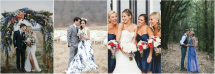 Albastru decorare nunta, costum, rochie, fotografie