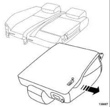 Премахване и промиване на задната седалка тапицерията
