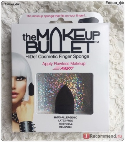 Burete pentru machiaj bullet machiaj hidef burete deget cosmetice - 