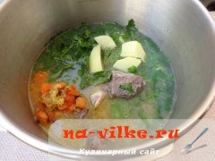 Supa de capra cu legume (cultivatori de ghidare)