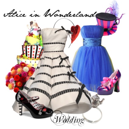 Az esküvő a stílus az Alice Csodaországban, szervezése és végrehajtása