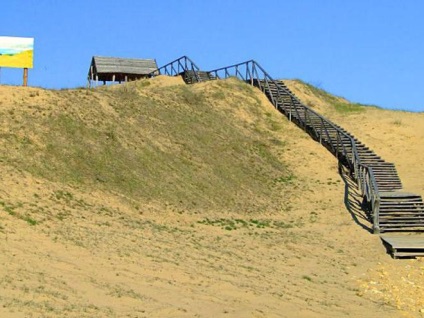 Misterios desert nisip aleshkovskie lângă Kherson (Ucraina)