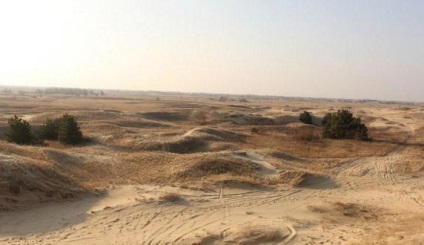 Misterios desert nisip aleshkovskie lângă Kherson (Ucraina)