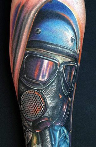 Tatuaj masca de gaz - valoare, schițe de tatuaje și fotografii