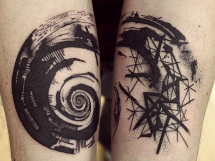 Tatuaj spirală - semnificație, schițe pentru tatuaje și fotografii