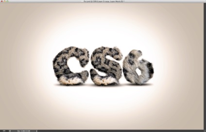 Text din blănuri în Photoshop - site-ul designerului