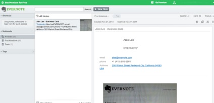 Test Scan névjegykártyákat Evernote alkalmazás - szoftver véleménye