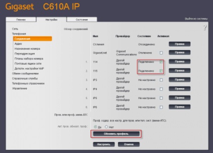 Instalați și configurați telefonul voip gigaset c610a ip pentru a lucra cu serverul asterisc, pregătim