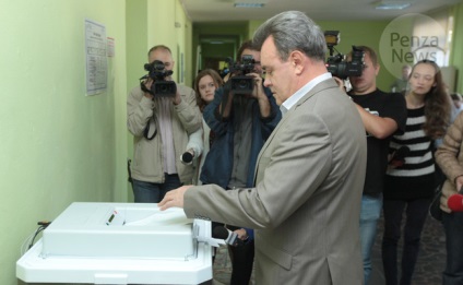 Valeriu Lidin a votat unul dintre primii în alegerea guvernatorului regiunii Penza