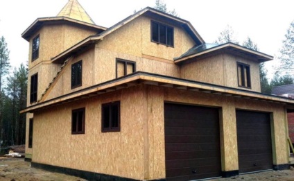 Завършва крайградски фасада, конструкция, дървена къща