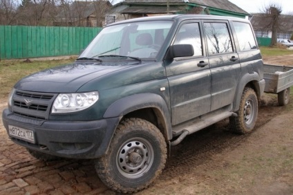 A választás az abroncs az UAZ Patriot - méretek, árak, márkák