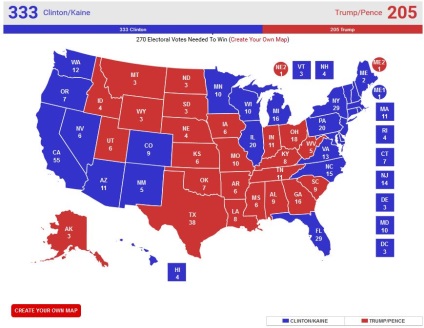 Választások az Egyesült Államokban, mint az amerikaiak szavazna Trump vagy Clinton