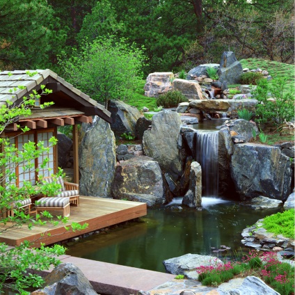 Cascade și cascade farmecul de apă care se încadrează (a construi o cabana cascada) Cascade și cascade farmecul de a cădea apă