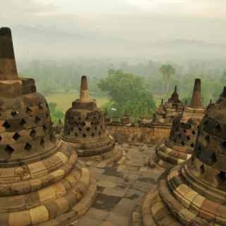 Templul lui Borobudur din Indonezia
