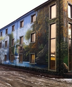 Art festészet épületek homlokzatai (házak) - alpstroygroup (c)