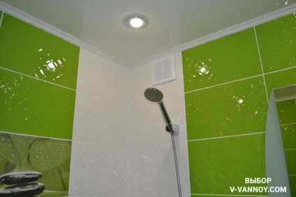 Tigla verde în decorațiunile de baie