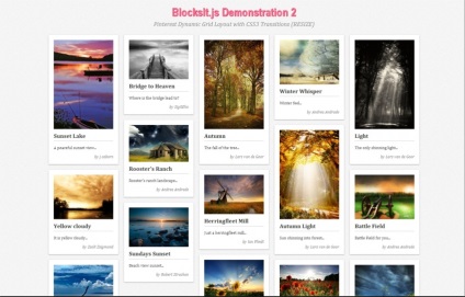 10 pluginuri jquery pentru crearea unei rețele dinamice de blocuri în stilul pinterest și google plus
