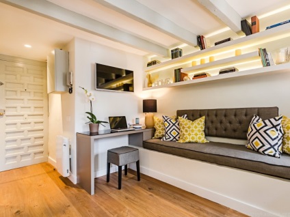 15 Hatékony ötletek egy egyszobás lakás belsejében, hogy kényelmes és stílusos legyen