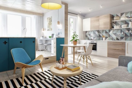 15 Idei eficiente pentru interiorul unui apartament cu o cameră pentru ao face confortabilă și elegantă